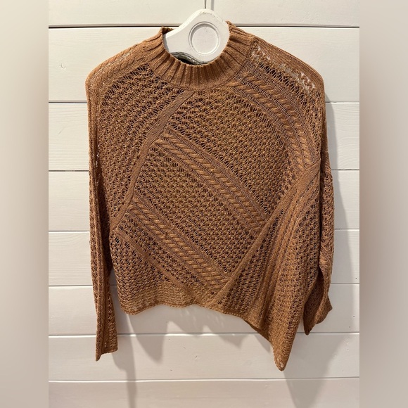 🤎GABBY ISABELLA – Open Knit Sweater – Size XS - Picture 1 of 8